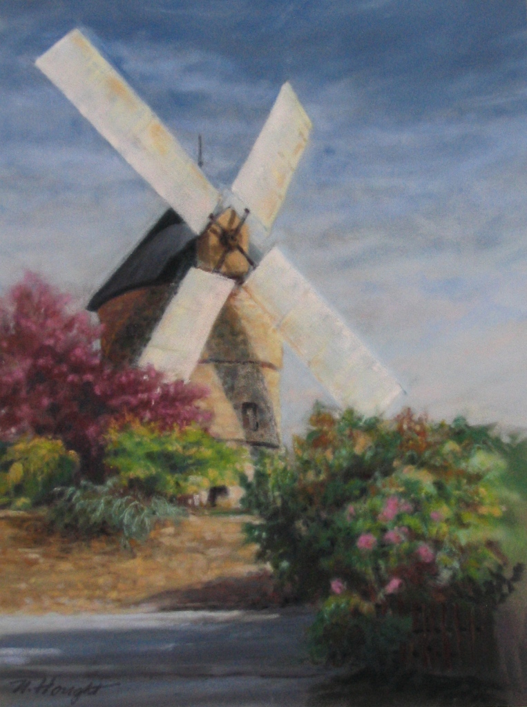 Windmill at Angers - click here to see a full page image and more details